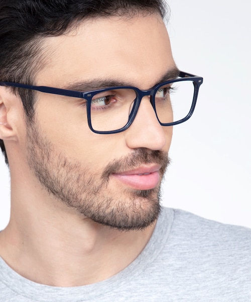 Chief Navy AcetateEyeglass Frames for Men from EyeBuyDirect