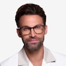 Chief Brown AcetateEyeglass Frames for Men from EyeBuyDirect