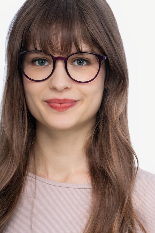 Macaron Purple PlasticEyeglass Frames for Women from EyeBuyDirect