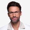 Messenger Striped AcetateEyeglass Frames for Men from EyeBuyDirect