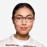 Messenger Striped AcetateEyeglass Frames for Women from EyeBuyDirect
