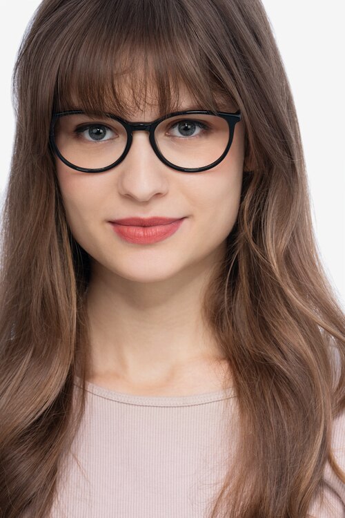 Messenger Black AcetateEyeglass Frames for Women from EyeBuyDirect