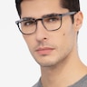 Keen Gray Floral AcetateEyeglass Frames for Men from EyeBuyDirect
