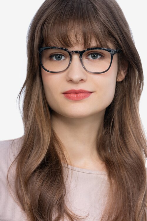 Keen Gray Floral AcetateEyeglass Frames for Women from EyeBuyDirect