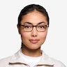 Crane Brown Striped AcetateEyeglass Frames for Women from EyeBuyDirect