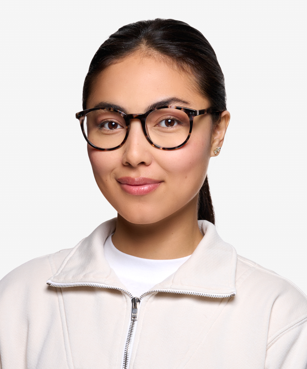 Primrose Round Ivory Tortoise Glasses for Women | Eyebuydirect