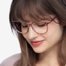 Shifter Pink Tortoise PlasticEyeglass Frames for Women from EyeBuyDirect
