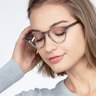 Marine Clear Gray AcetateEyeglass Frames for Women from EyeBuyDirect