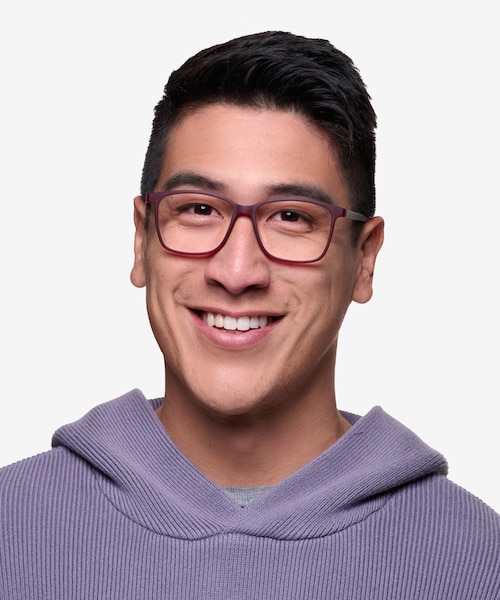 Alaska Red PlasticEyeglass Frames for Men from EyeBuyDirect
