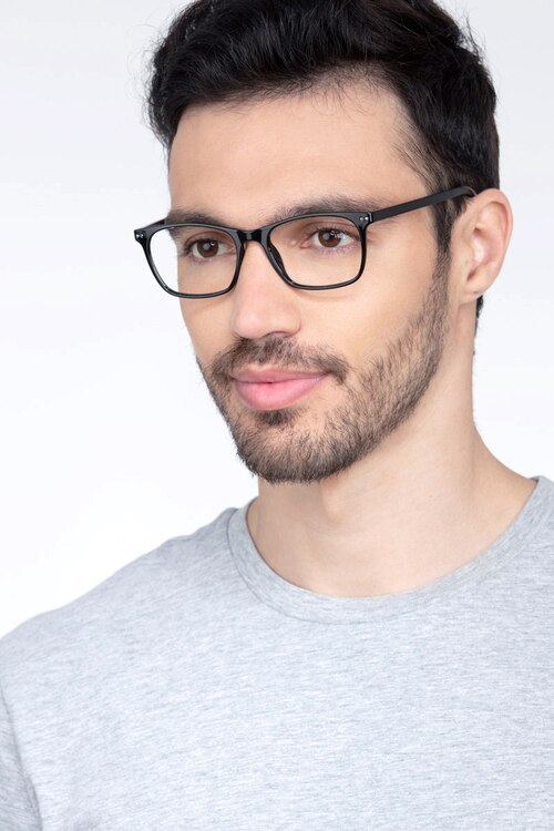 Arctic Black PlasticEyeglass Frames for Men from EyeBuyDirect