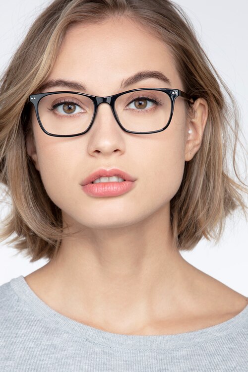 Arctic Black PlasticEyeglass Frames for Women from EyeBuyDirect