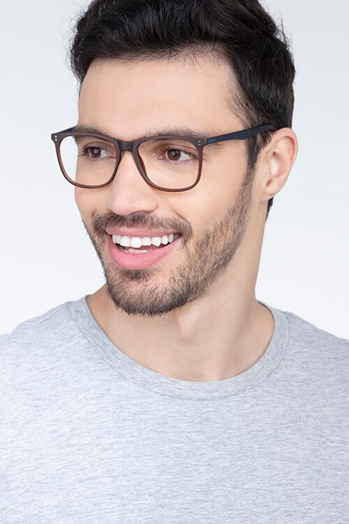 Mystery Brown PlasticEyeglass Frames for Men from EyeBuyDirect