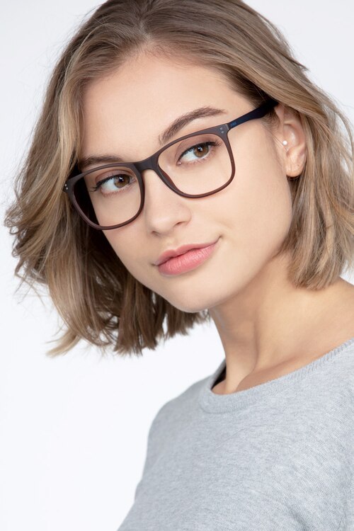 Mystery Brown PlasticEyeglass Frames for Women from EyeBuyDirect