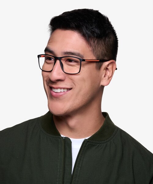 Holmes Noir PlastiqueMontures de lunettes de vue pour Hommes d'EyeBuyDirect