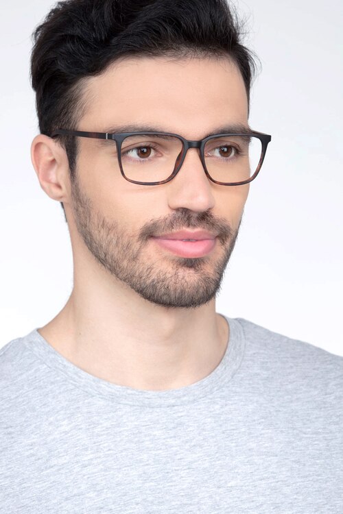 Stride Tortoise PlasticEyeglass Frames for Men from EyeBuyDirect
