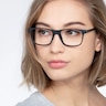 Karat Noir Plastic-metalMontures de lunettes de vue pour Femmes d'EyeBuyDirect