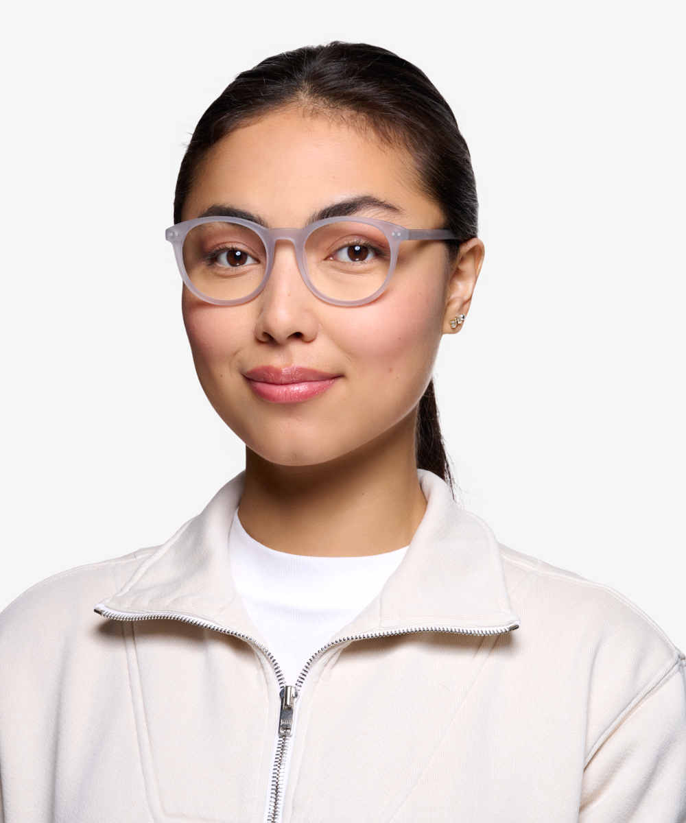 Primrose Round Matte Clear Full Rim Eyeglasses Eyebuydirect Canada 9959