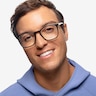 Phoenix Noir AcétateMontures de lunettes de vue pour Hommes d'EyeBuyDirect