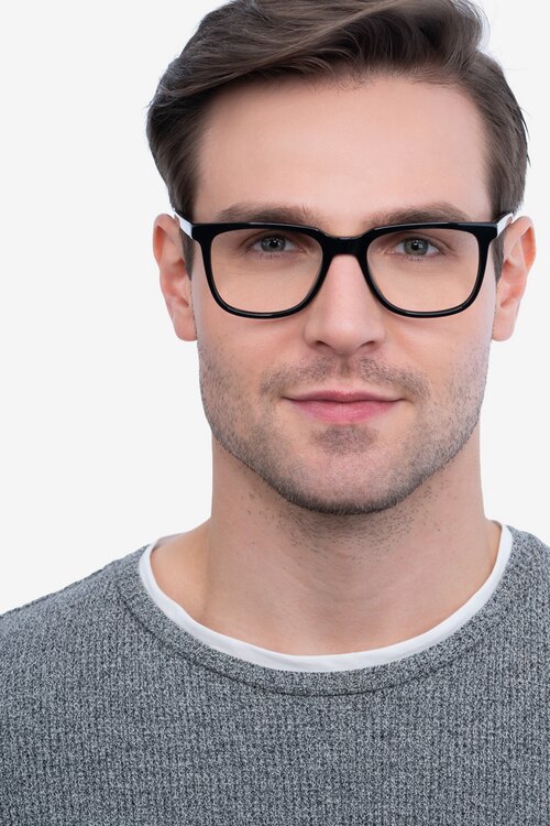 Girona Black AcetateEyeglass Frames for Men from EyeBuyDirect