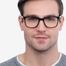 Girona Black AcetateEyeglass Frames for Men from EyeBuyDirect