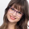 Alette Clear Purple AcétateMontures de lunettes de vue pour Femmes d'EyeBuyDirect