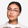 Alette Clear Pink AcetateEyeglass Frames for Women from EyeBuyDirect