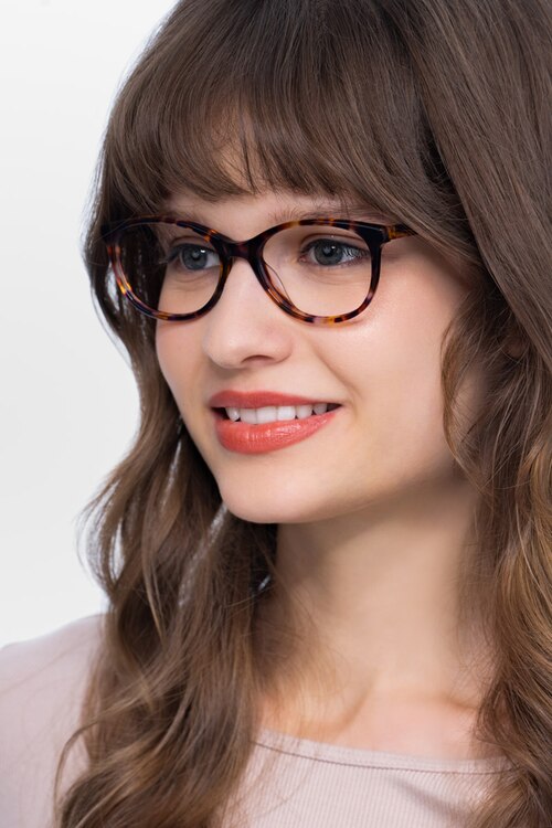 Depth Brown Floral AcetateEyeglass Frames for Women from EyeBuyDirect