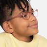 Thinker Clear Pink AcetateEyeglass Frames for Men from EyeBuyDirect