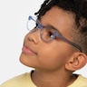 Thinker Clear Blue AcetateEyeglass Frames for Men from EyeBuyDirect
