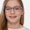 Thinker Clear Blue AcetateEyeglass Frames for Women from EyeBuyDirect