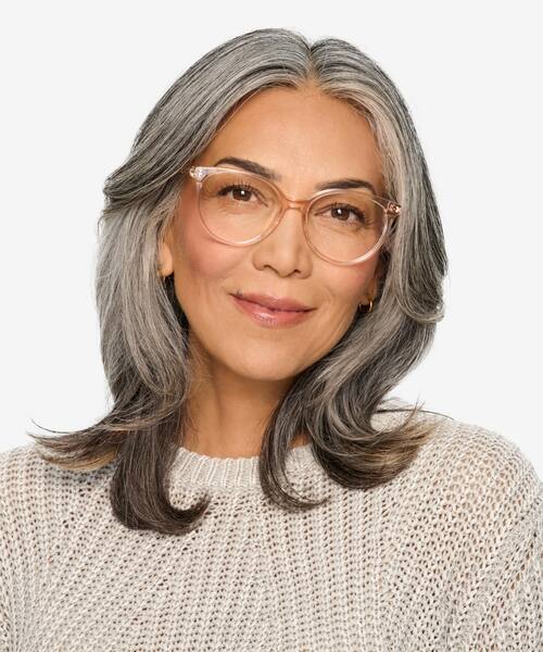 Clear Pink Nala -  Acetate Eyeglasses