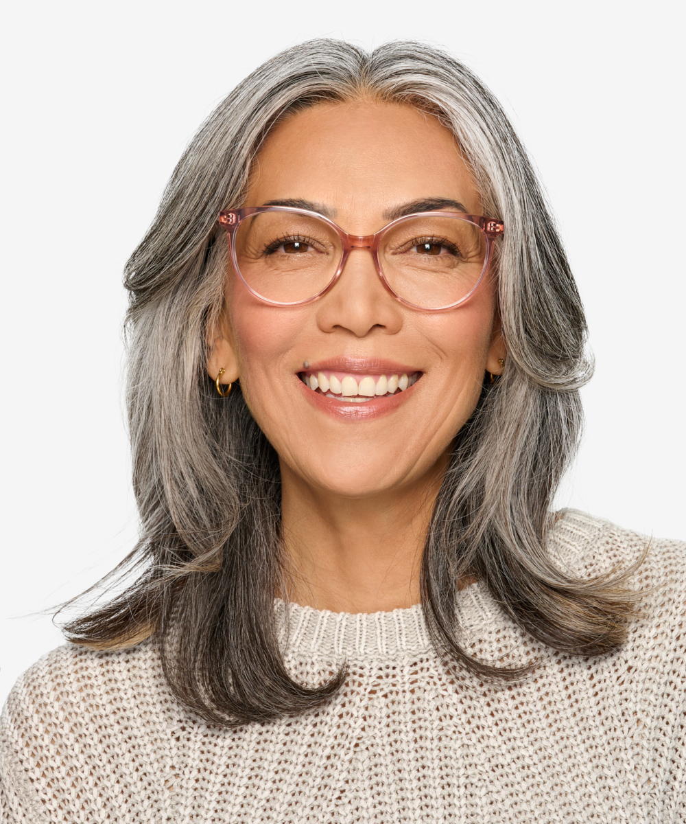 Nala Cat Eye Clear Purple Glasses for Women Eyebuydirect Canada