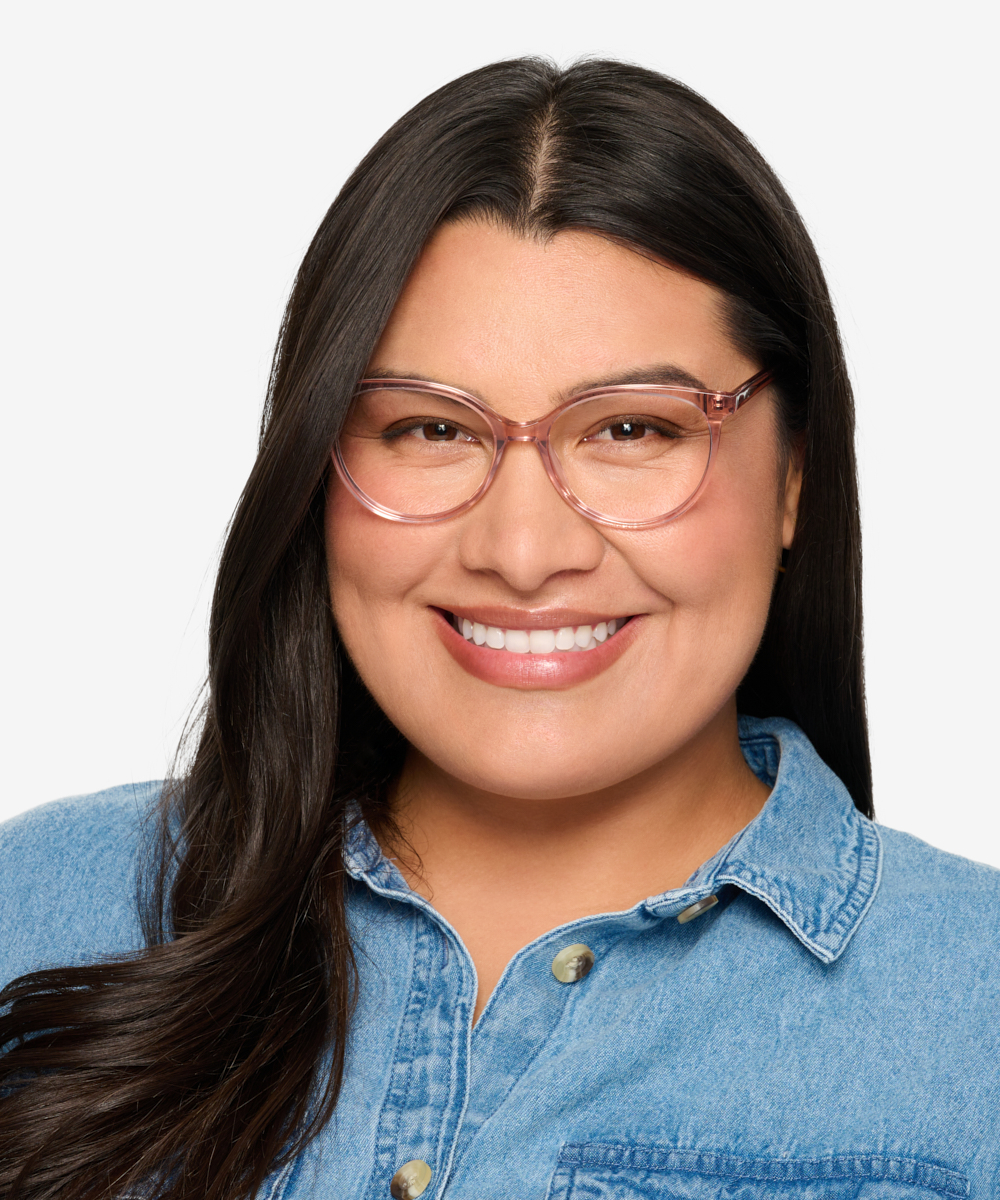 Nala Cat Eye Clear Purple Glasses for Women Eyebuydirect Canada