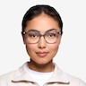 Nala Clear Blue AcetateEyeglass Frames for Women from EyeBuyDirect