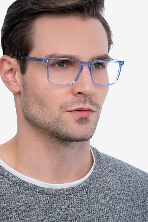 Arise Blue AcetateEyeglass Frames for Men from EyeBuyDirect