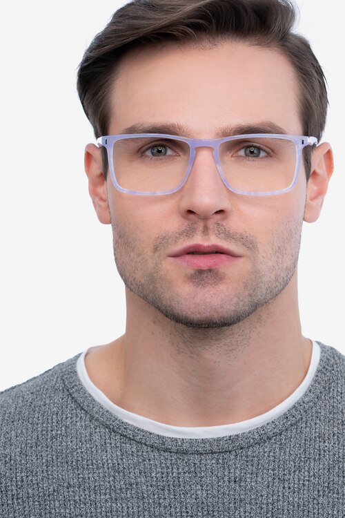Arise Purple Striped AcetateEyeglass Frames for Men from EyeBuyDirect