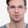 Arise Purple Striped AcetateEyeglass Frames for Men from EyeBuyDirect