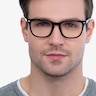 Honor Black AcetateEyeglass Frames for Men from EyeBuyDirect