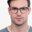 Honor Gray Tortoise AcetateEyeglass Frames for Men from EyeBuyDirect