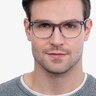 Honor Clear Gray AcetateEyeglass Frames for Men from EyeBuyDirect