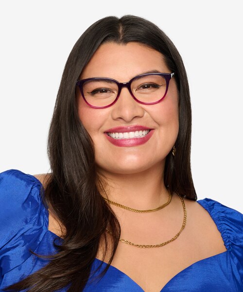 Pursuit Violet AcétateMontures de lunettes de vue pour Femmes d'EyeBuyDirect
