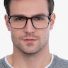 Tactician Gray Striped AcetateEyeglass Frames for Men from EyeBuyDirect