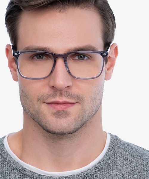 Tactician Gray AcetateEyeglass Frames for Men from EyeBuyDirect