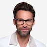 Tactician Noir AcétateMontures de lunettes de vue pour Hommes d'EyeBuyDirect