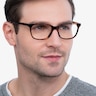 Peruse Brown Tortoise AcétateMontures de lunettes de vue pour Hommes d'EyeBuyDirect