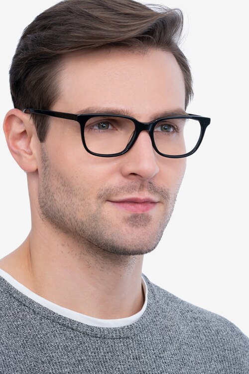 Peruse Black AcetateEyeglass Frames for Men from EyeBuyDirect