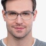 Peruse Clear Gray AcetateEyeglass Frames for Men from EyeBuyDirect