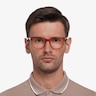 Tower Blood Orange AcetateEyeglass Frames for Men from EyeBuyDirect