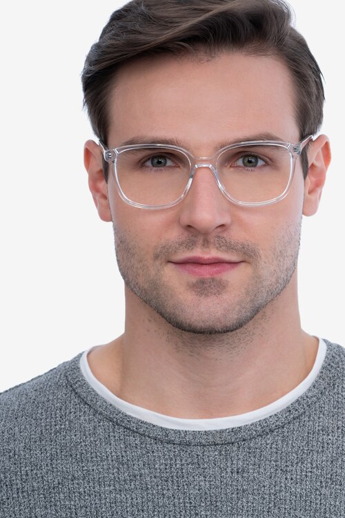 Joanne Clear AcetateEyeglass Frames for Men from EyeBuyDirect