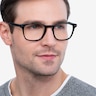 Illustrate Black AcetateEyeglass Frames for Men from EyeBuyDirect